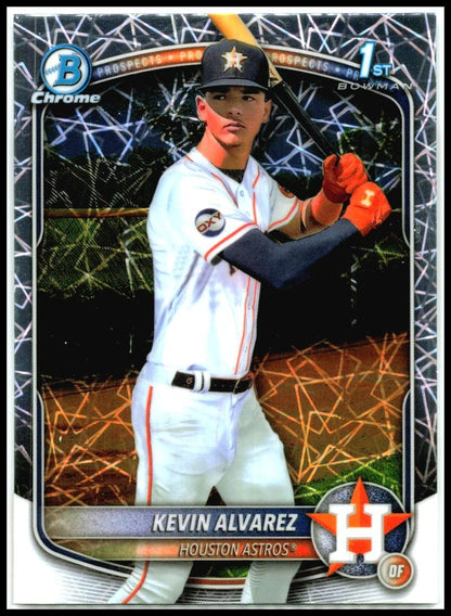 2025 Bowman Chrome Laser Refractor #BCP-227 Kevin Alvarez Houston Astros