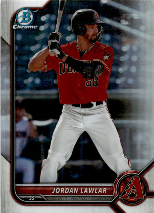 2022 Bowman Draft Chrome Refractor #BDC-78 Jordan Lawlar Arizona Diamondbacks