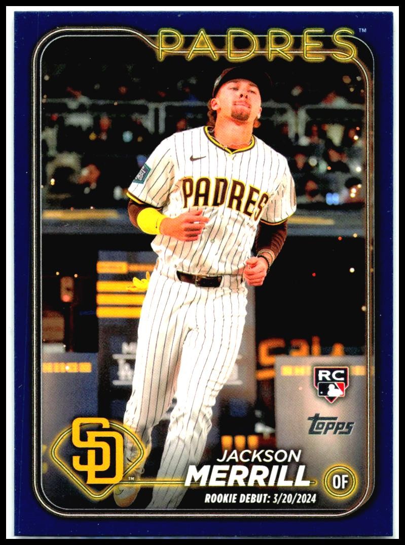 2024 Topps Update Royal Blue #US169 Jackson Merrill San Diego Padres