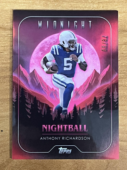 2024 Topps Midnight Pink #/99 #NB-17 Anthomy Richardson