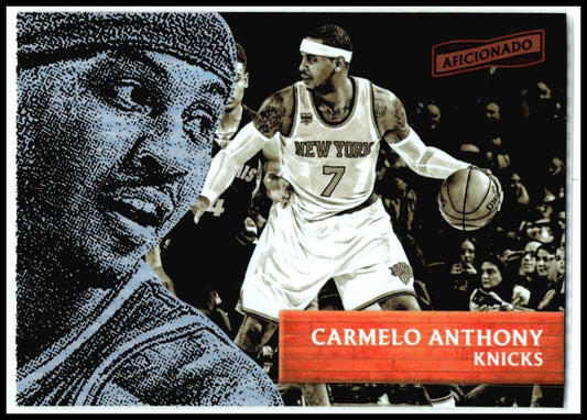 2016-17 Panini Aficionado #32 Carmelo Anthony New York Knicks