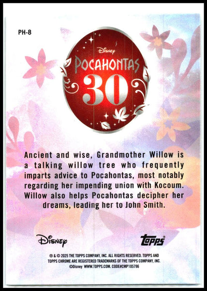 2025 Topps Chrome Disney Pocahontas 30th Anniversary #PH-8 Grandmother Willow