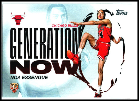 2025-26 Topps Generation Now #GN-12 Noa Essengue Chicago Bulls