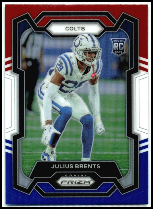 2023 Panini Prizm Red White and Blue #346 Julius Brents Indianapolis Colts