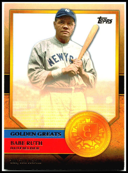 2012 Topps Golden Greats #GG-74 Babe Ruth New York Yankees