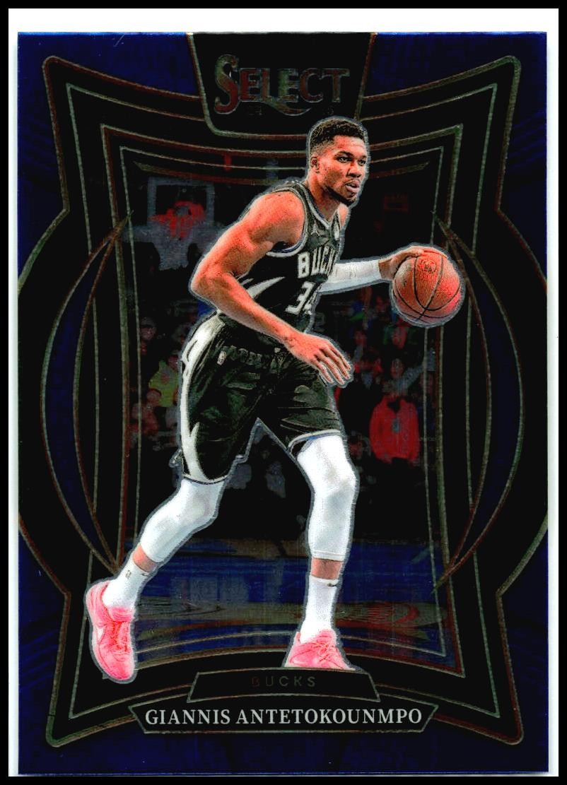 2024-25 Panini Select Blue #43 Giannis Antetokounmpo Milwaukee Bucks