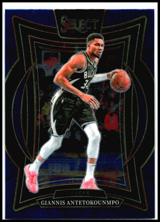 2024-25 Panini Select Blue #43 Giannis Antetokounmpo Milwaukee Bucks