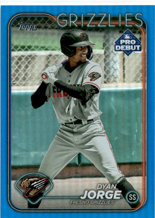 2024 Topps Pro Debut Blue Foil #PD-170 Dyan Jorge Frensno  /150 Grizzlies