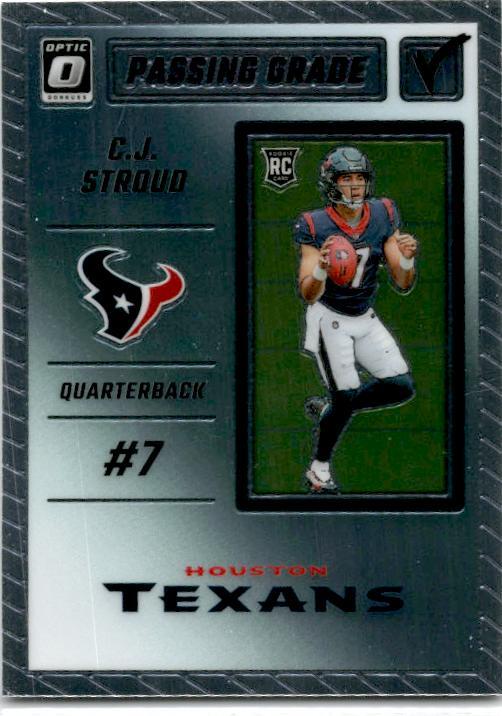 2023 Donruss Optic Passing Grade #PG-CS C.J. Stroud Houston Texans