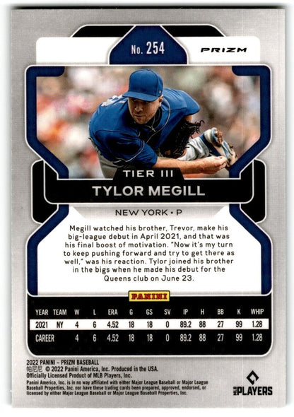 2022 Panini Prizm Green Tylor Megill Rookie New York Mets #254