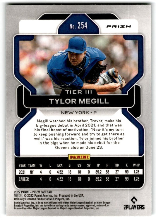 2022 Panini Prizm Green Tylor Megill Rookie New York Mets #254