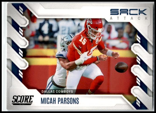 2022 Score Sack Attack #SA-MP Micah Parsons Dallas Cowboys