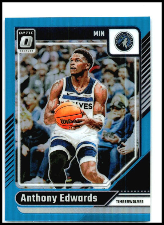 2024-25 Donruss Optic Aqua /225 #31 Anthony Edwards