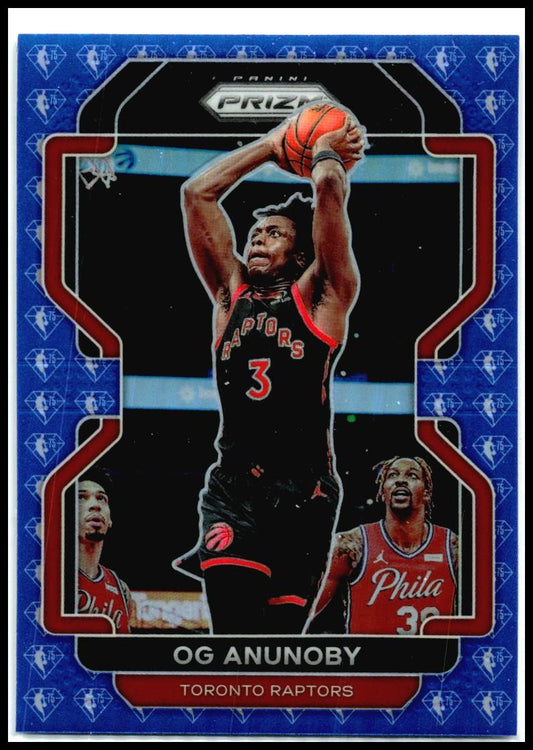 2021-22 Panini Prizm NBA 75th Anniversary #206 OG Anunoby Toronto Raptors
