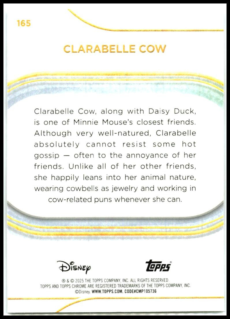 2025 Topps Chrome Disney #165 Clarabelle Cow