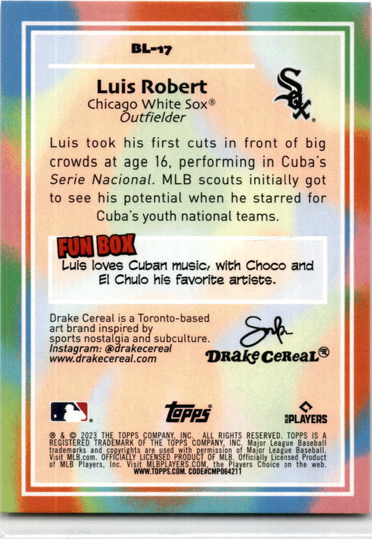 2023 Topps Big League Big Leaguers #BL-17 Luis Robert Chicago White Sox