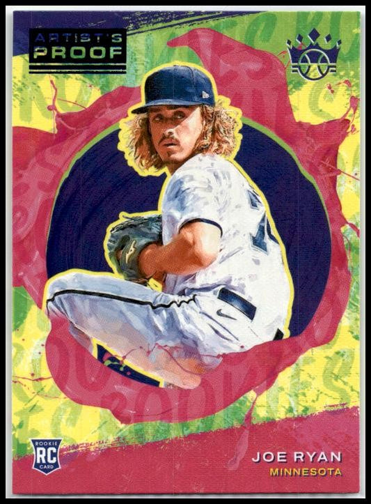 2022 Diamond Kings Artist's Proof Blue #149 Joe Ryan Rookie Minnesota Twins