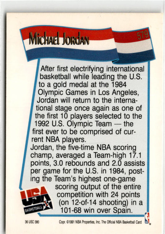1991-92 Hoops #579 Michael Jordan USA /Chicago Bulls