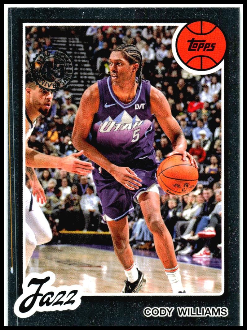 2025-26 Topps 1980-81 Topps Basketball #80BK-37 Cody Williams Utah Jazz