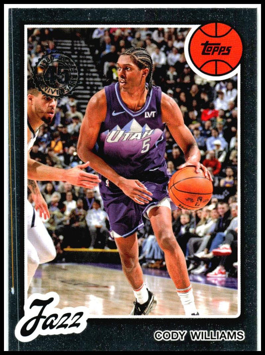 2025-26 Topps 1980-81 Topps Basketball #80BK-37 Cody Williams Utah Jazz