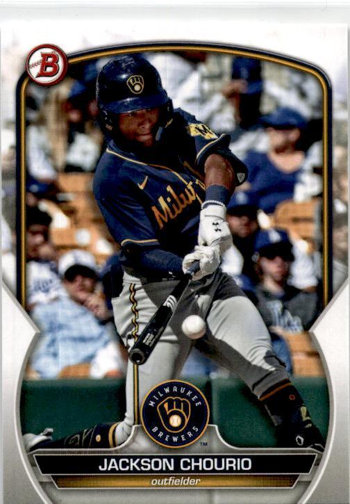 2023 Bowman Draft #BD-156 Jackson Chourio Milwaukee Brewers