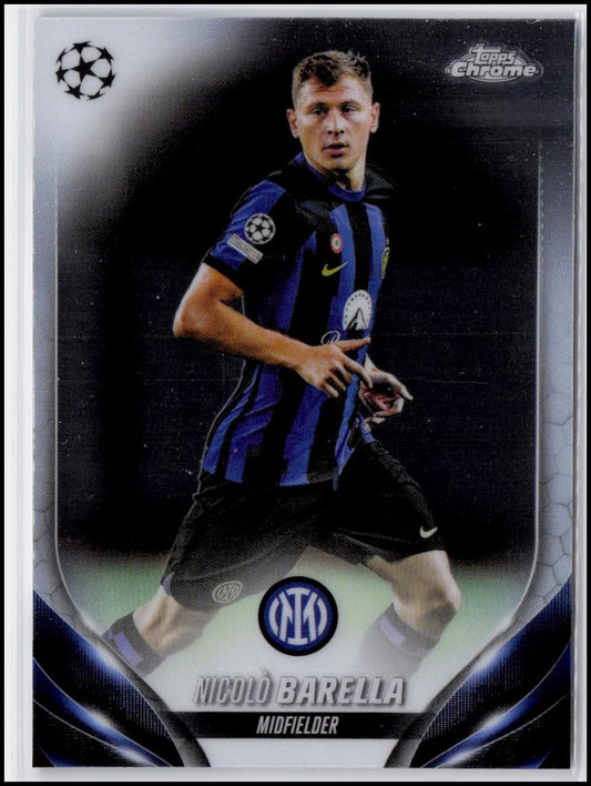 2023-24 Topps Chrome UEFA Club Competitions #51 Nicolò Barella