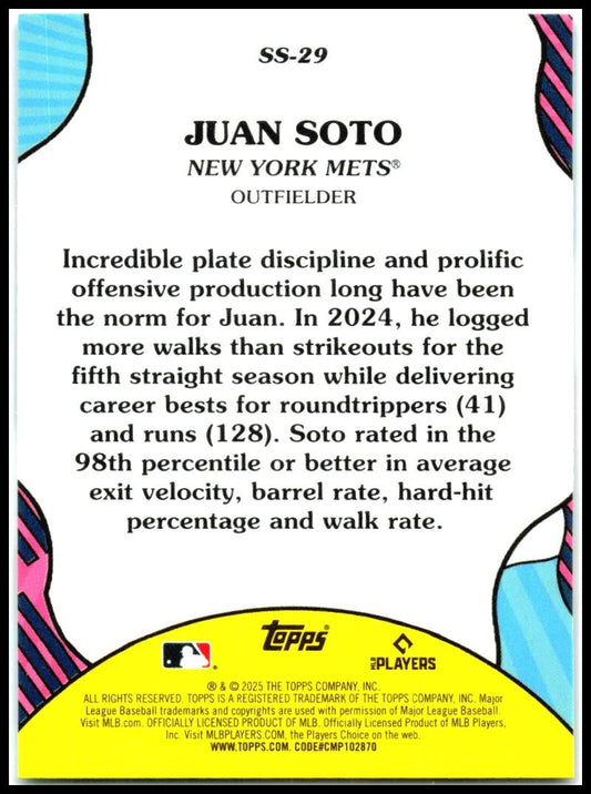 2025 Topps Summer Superstars #SS-29 Juan Soto New York Mets