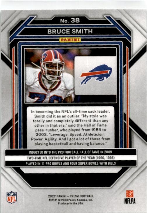 2022 Panini Prizm #38 Bruce Smith Buffalo Bills