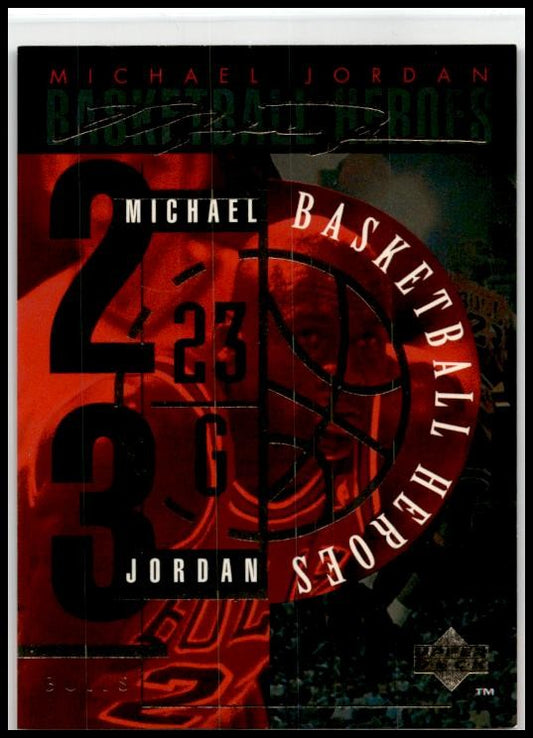 1994-95 Upper Deck Basketball Heroes: Michael Jordan #JH Header Card
