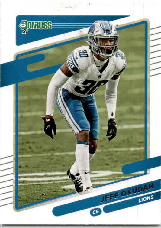 2021 Donruss #172 Jeff Okudah  Detroit Lions