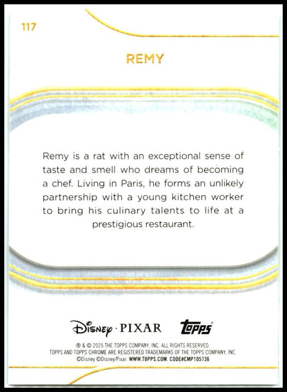 2025 Topps Chrome Disney #117 Remy