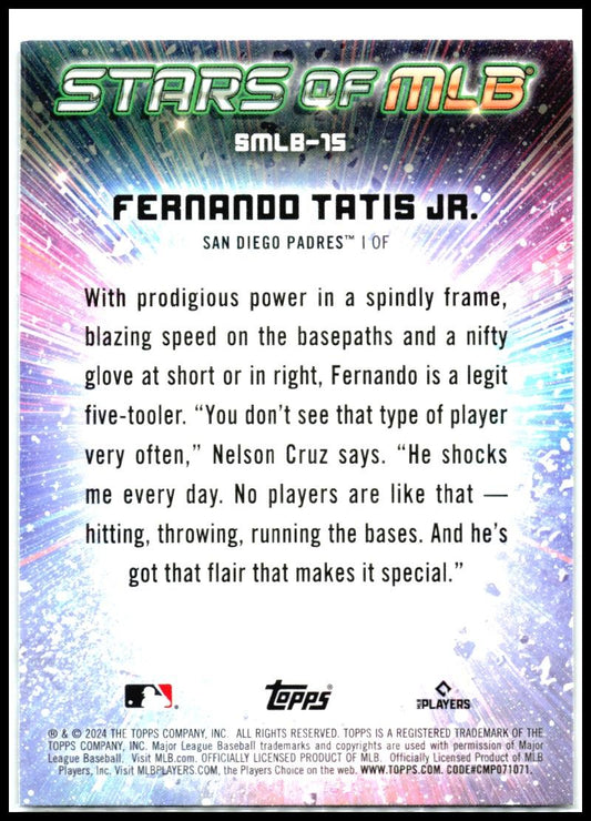 2024 Topps Stars of MLB #SMLB-15 Fernando Tatis Jr. San Diego Padres