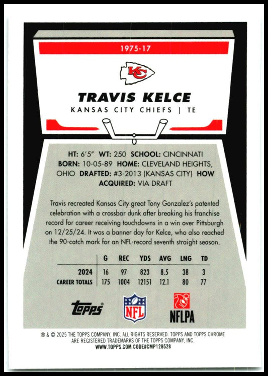 2025 Topps Chrome #1975-17 Travis Kelce
