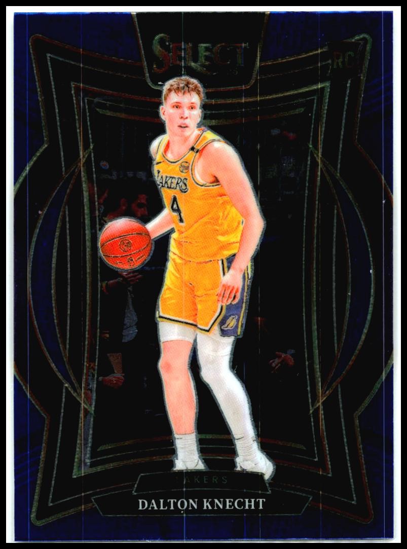 2024-25 Panini Select Blue #91 Dalton Knecht Rookie Los Angeles Lakers