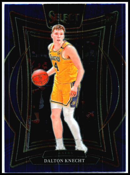2024-25 Panini Select Blue #91 Dalton Knecht Rookie Los Angeles Lakers