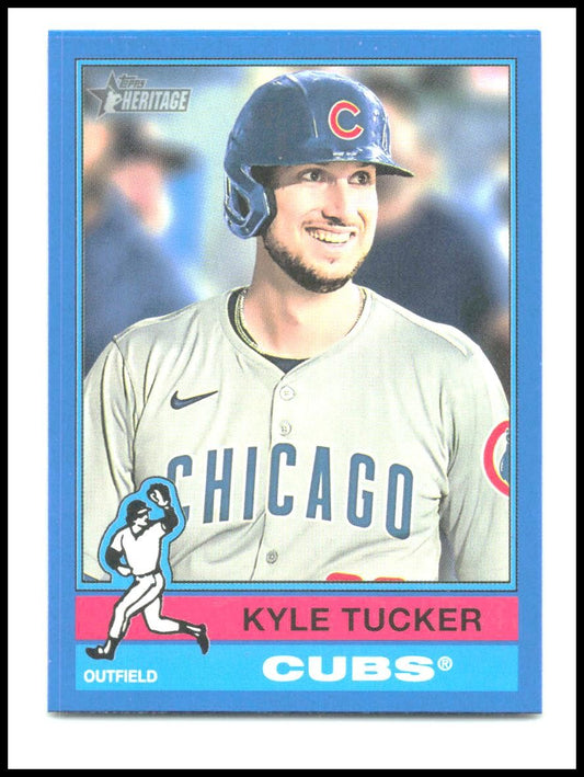 2025 Topps Heritage Blue #227 Kyle Tucker Cubs