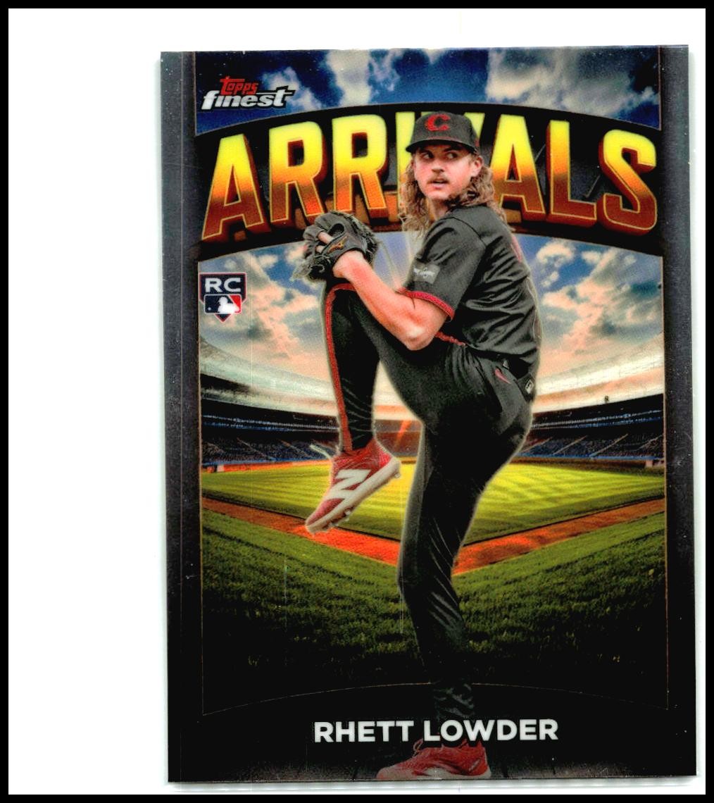 2025 Topps Finest Arrivals #a-9 Rhett Lowder Rookie Reds