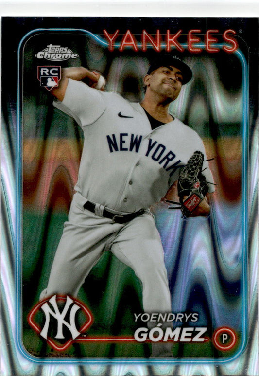 2024 Topps Raywave Rdfractor #615 Yoendrys Gomez Rookie New York Yankees