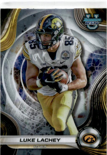2024 Bowman University Best #13 Luke Lachey Iowa Hawkeyes