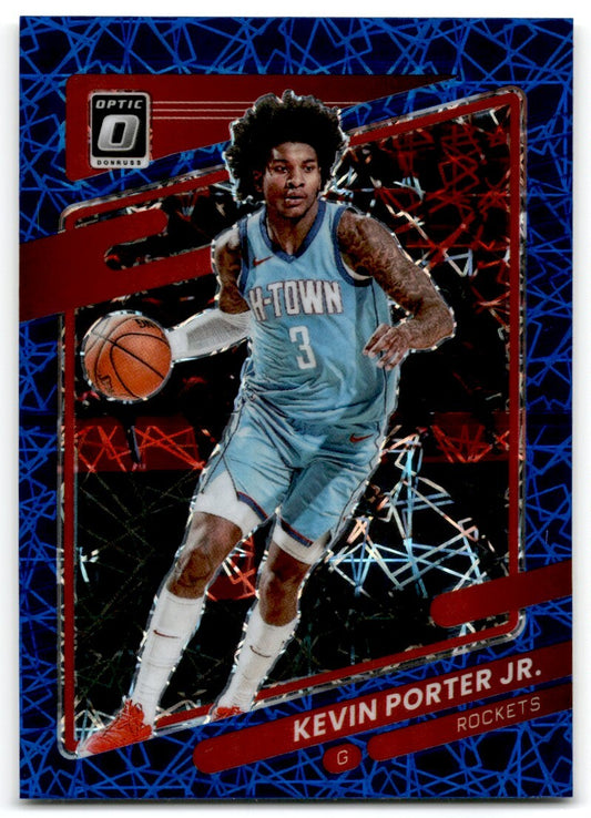2021-22 Donruss Optic Blue Velocity Prizm Kevin Porter Jr. Houston Rockets #14