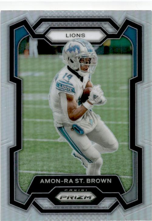 2023 Panini Prizm Silver #96 Amon-Ra St. Brown Detroit Lions