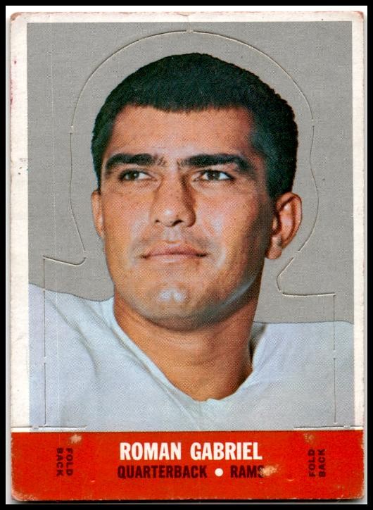 1968 Topps Standup # Roman Gabriel LA Rams