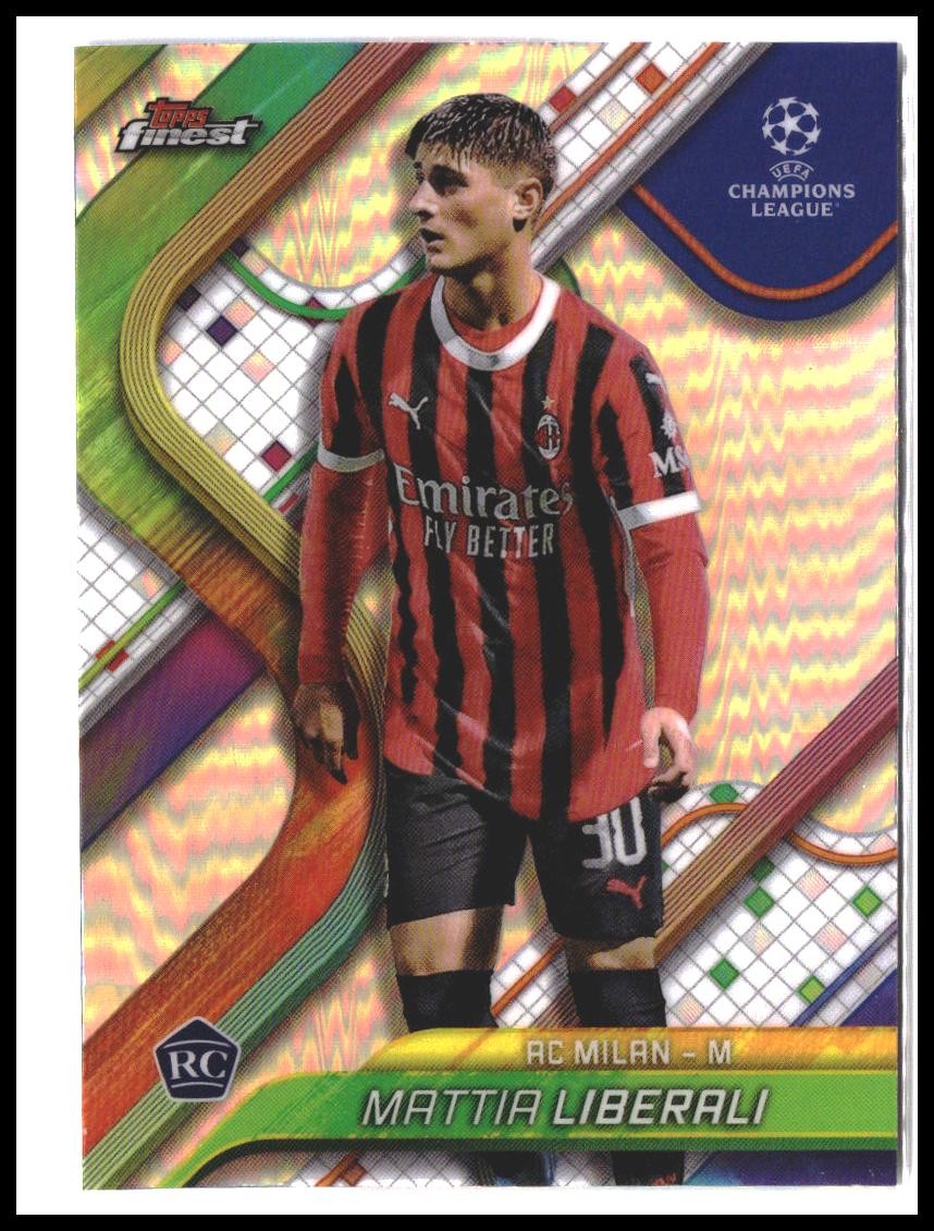 Mattia Liberali #78 2024-25 Finest UEFA Club Competitions Refractor Rookie RC