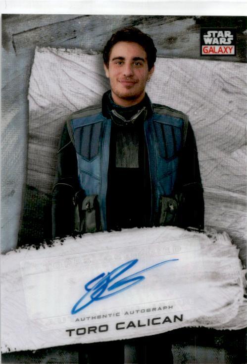 2022 Topps Star-Wars Galaxy #GA-JC Jake Cannavale as Toro Calican