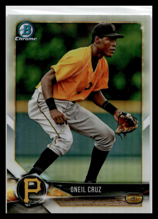2018 Bowman Draft Chrome  Refractor #BDC-40 Oneil Cruz Pittsburgh Pirates