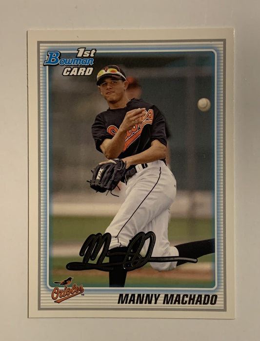 2010 Bowman Draft Picks & Prospects #BDPP80 Manny Machado Orioles RC Rookie.