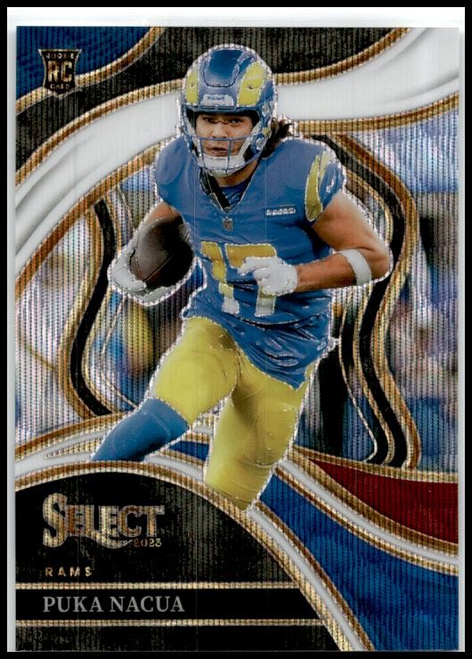 2023 Panini Select Tri-Color Prizms #224 Puka Nacua Rookie Rams