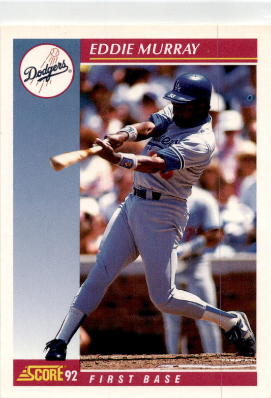 1992 Score #195 Eddie Murray Los Angeles Dodgers