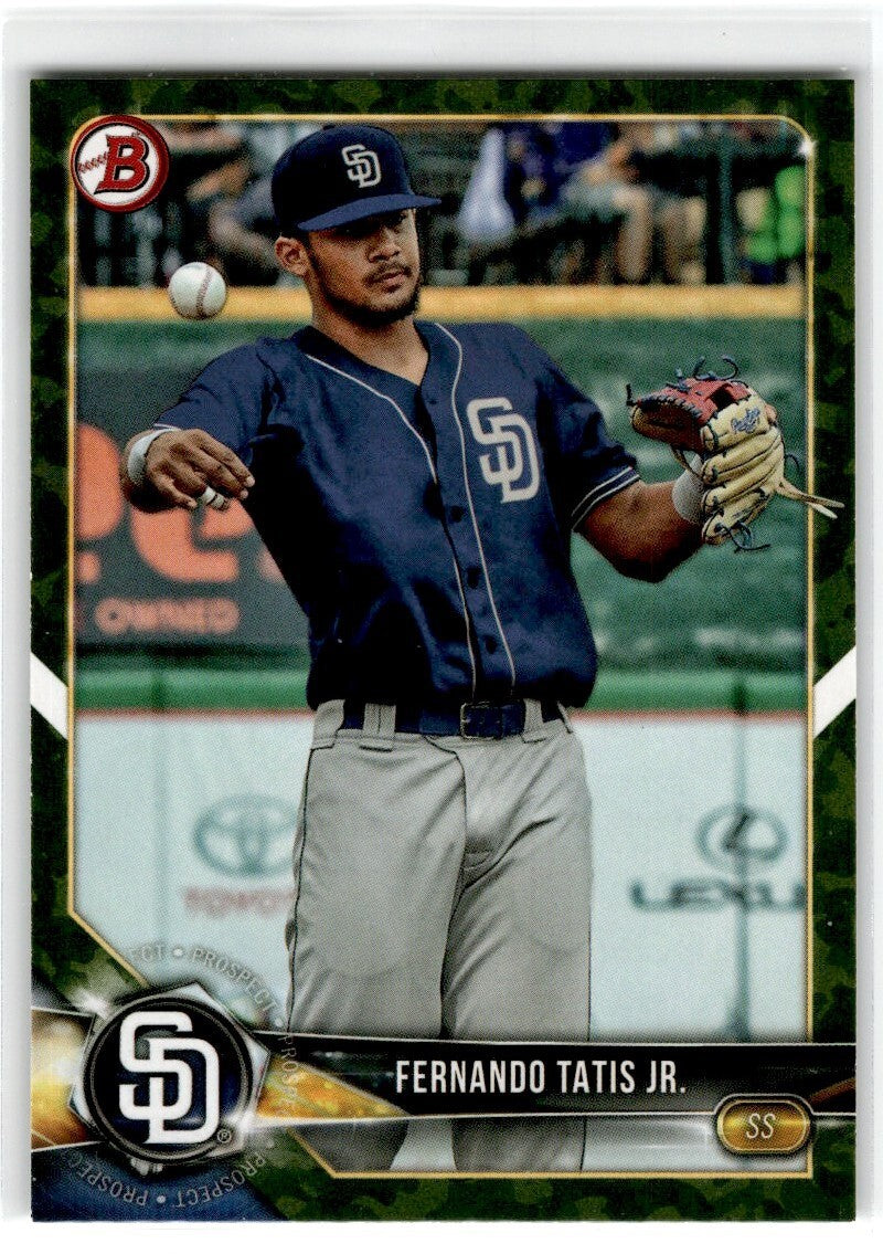 2018 Bowman Prospects Camo Fernando Tatis Jr. San Diego Padres #BP114