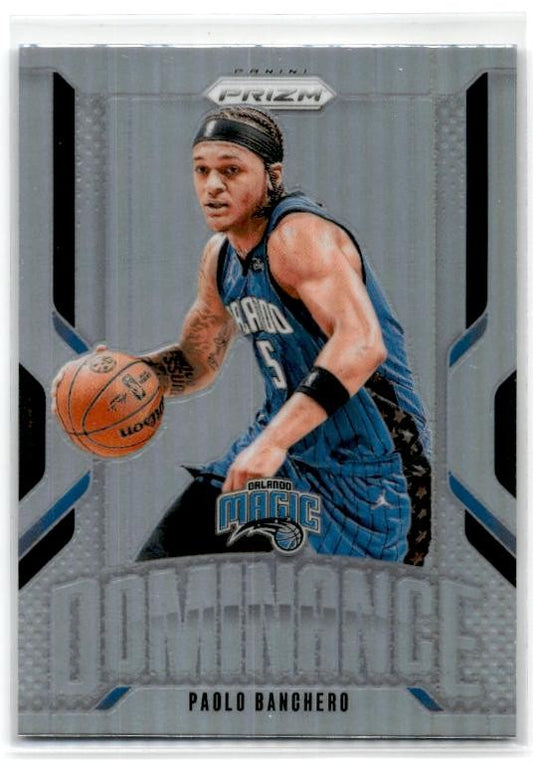 2024-25 Panini Prizm Dominance Prizms Silver #19 Paolo Banchero Orlando Magic